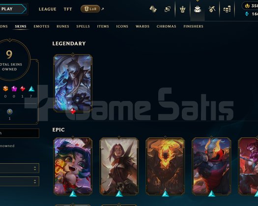 EUW Unranked | 9 Kostüm - 26 Hero | LoL Hesap