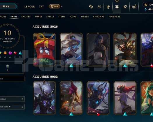 EUW Unranked | 10 Kostüm - 40K Mö | LoL Hesap