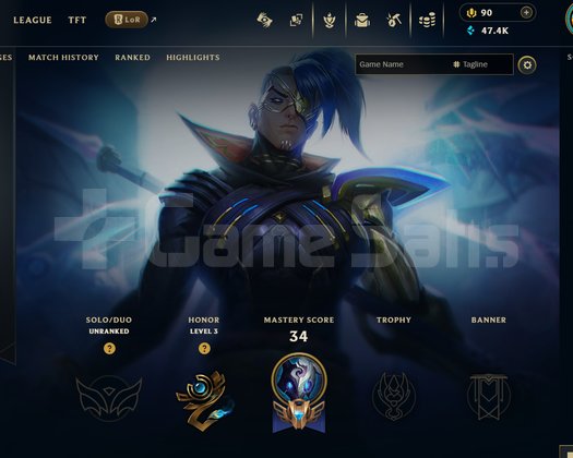 EUW Unranked | 13 Kostüm - 47K Mö | LoL Hesap