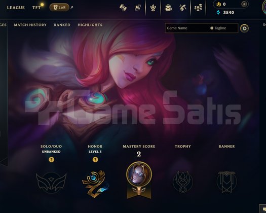 EUW Unranked | 3 Kostüm - 28 Hero | LoL Hesap