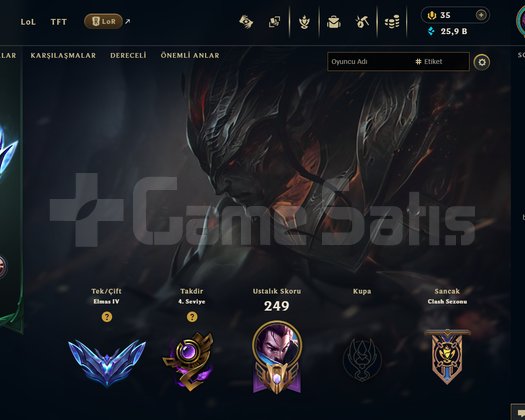 EUW DIAMOND 4 50WR 67 SKİN NİCKCHANGE HANDMADE