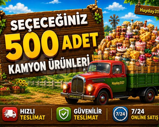 500 ADET KAMYON ÜRÜNÜ