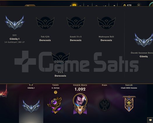 781 KOSTÜM 107K ÖZ 864 LVL UNRANKED MAİL HESAP