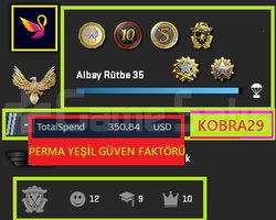 FACEİT+8K OYUN+6 MADALYA 212 WİN 998 SAAT SEÇKİN