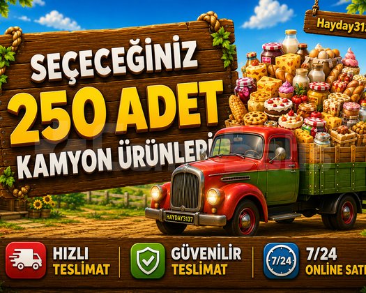 250 ADET KAMYON ÜRÜNÜ