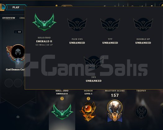 Tr Emereald 2 84 winrate goblin acc