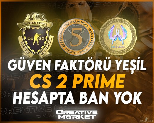 CS2 | SEÇKİNLİ | 3 MADALYA | VAC BANSIZ | HESAP