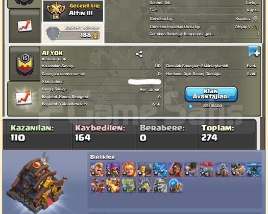 15 LEVEL | AFYOK | TÜRKÇE İSİMLİ KLAN