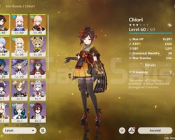 eu chiori + sig, kokomi + sig, ayato ve kazuha