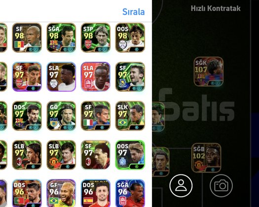 Nadir kartlar içeren pes hesabı!!!!