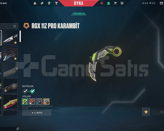 22 premium silah ve 5 premium bıçak