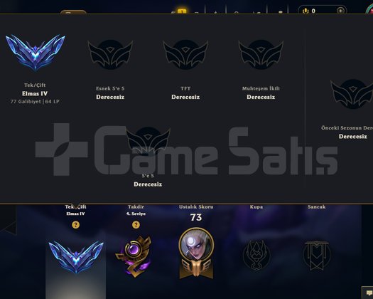 EUW DIA 4 64 LP 70.6 WR YUKSEK KDA LI HESAP