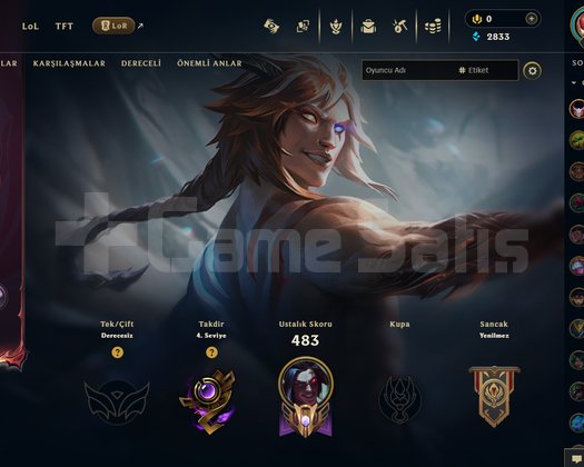 341 Level, Plat Zümrüt Elo, 166 Şampiyon Mevcut,