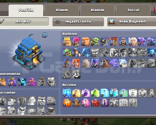 Bb12 yarı max 92 level 1100 taş