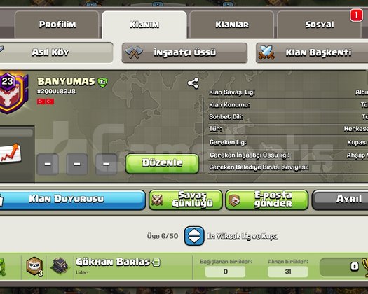23 LVL BAŞKENTİ MAX KLAN