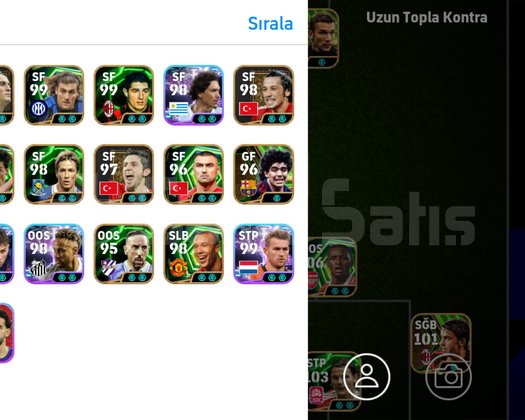 İleri seviye eFutbol hesabı