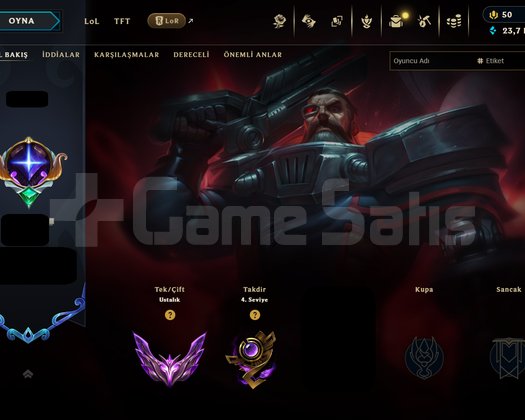 TR HANDMADE +120 LP MASTER HESAP KAÇIRMA