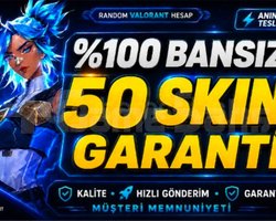 100 BANSIZ 50 Skin Mükemmel Hesallar