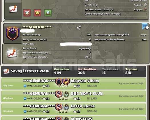 Serili klan 24 lvl