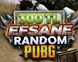 300 TL EFSANE RANDOM PUBG