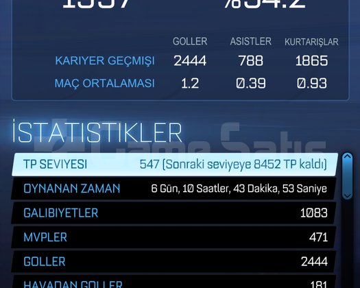 Doludan bile Dolu Epic ve Rocket League Hesabı