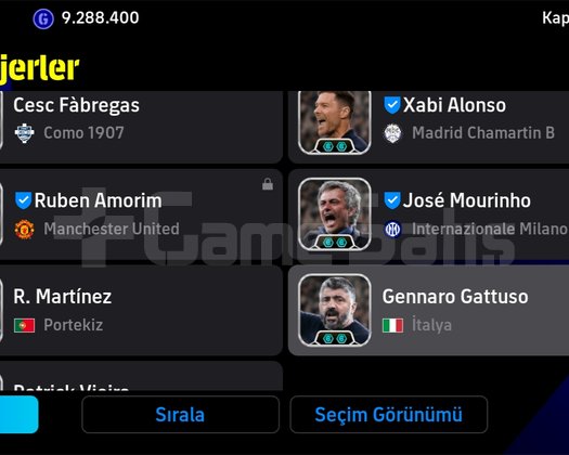 3252 Kolektif Güçlü, Efsane Kadrolu ve Konami ID B