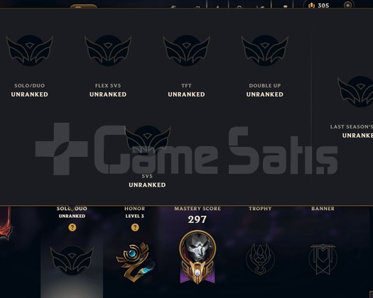 EUW 171 Kostüm 172 Hero PRESTİJ ZED,KAYN,SYLAS..