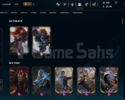 EUW 171 Kostüm 172 Hero PRESTİJ ZED,KAYN,SYLAS..