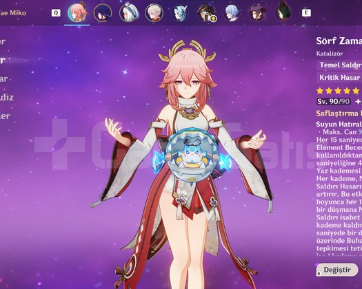 Dolu Dolu Hesap! Mualani, Yae Miko, Raiden