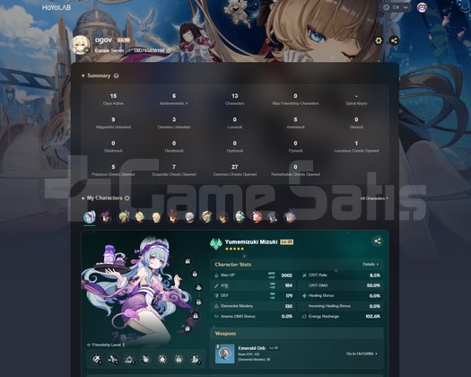 TL 28 | 8X5 The Dahlia + Genshin Hesabı