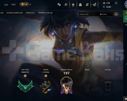 LOL TR ZÜMRÜT 3 HESAP FULL ŞAMPİYON + 12 KOSTÜM
