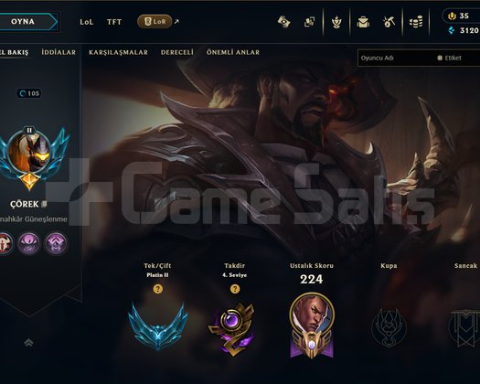 TR // PLAT 2 // 37 SKIN // GUNUN HESABI 5