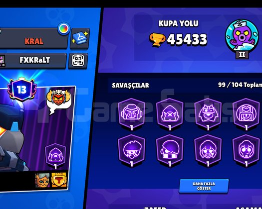 MEGA BO MEGA CROW  45433 KUPA BRAWL HESAP