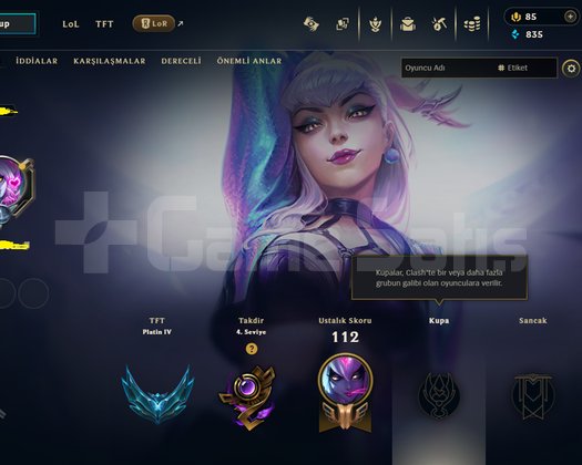 El Kasması Unranked Eve OTP Hesap
