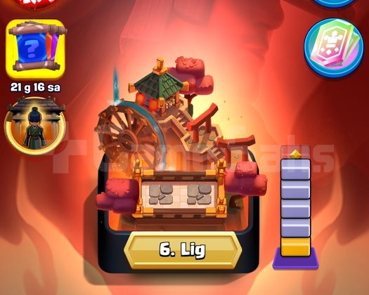 Max a yakın Clash Royale hesabı