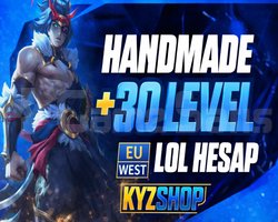 EUW / +30 LVL + DERECELİ HAZIR + HANDMADE + BANSIZ