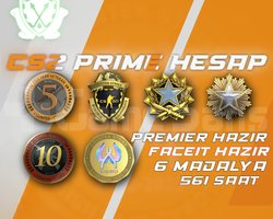 6 Madalya + 561 Saat + FACEIT + PREMIER HAZIR