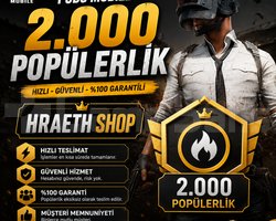 2.000 POPÜLERLİK HIZLI-GARANTİLİ