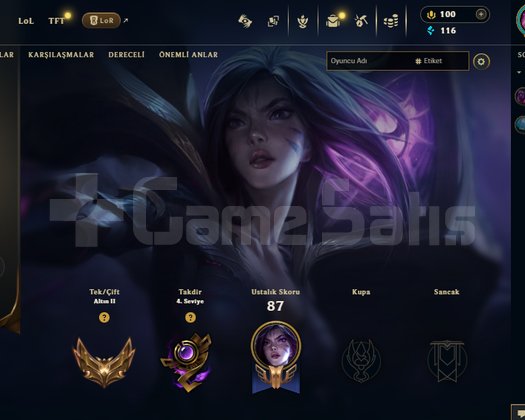 EUW Gold 2 - Fresh MMR - 69 Hero -Honor 4-Handmade