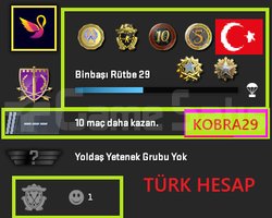TR HESAP+FACEİT+6 MADALYA 374 WİN 664 SAAT SEÇKİN