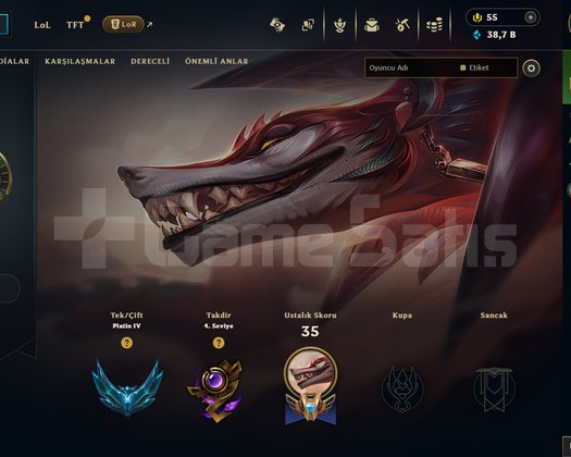 ELLE KASILMIŞ 70WR PLAT 4 HESAP 40K MAVİ ÖZ
