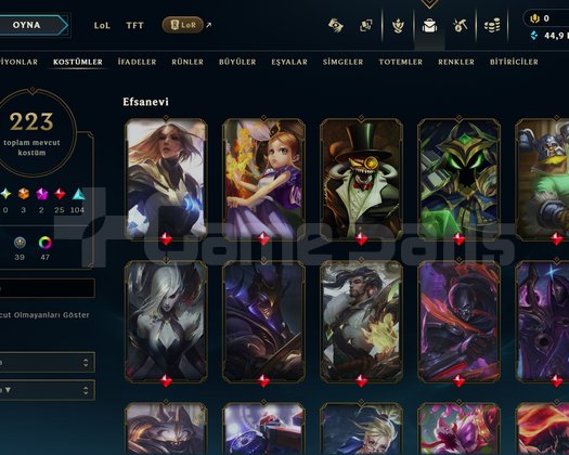 TR // GEÇEN SEZON GM //223 SKIN + TFT DRX ATROX