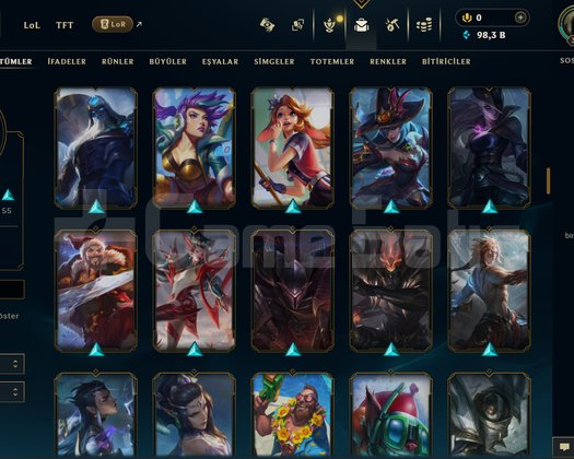 TR + 387 LVL + 144 KOSTÜM + 172 HERO + MAİL!