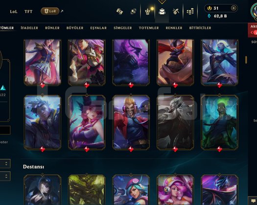 641 LVL + 276 KOSTÜM + 172 HERO + GOLD 2 + MAİL!
