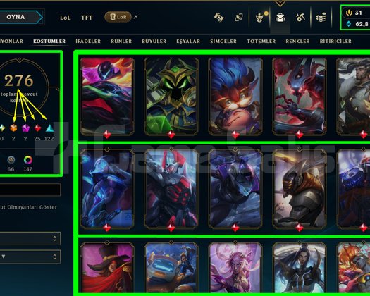 641 LVL + 276 KOSTÜM + 172 HERO + GOLD 2 + MAİL!