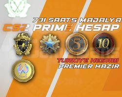 TR HESAP!! 5 MADALYA + 731 Saat + PREMIER HAZIR