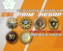 TR HESABI 6 Madalya + 524 Saat + PREMIER HAZIR