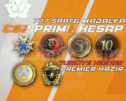 TR HESAP 6 MADALYA / 777 SAAT + PREMIER HAZIR CS2