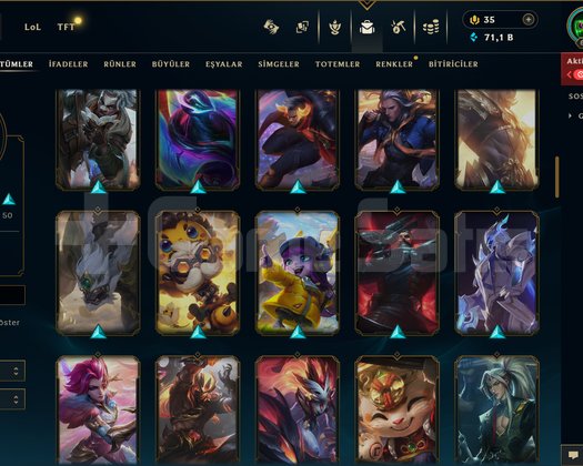 605 LEVEL / 97 SKİN / FUL HERO +MAİL +15K SATIŞ