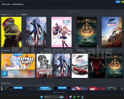 STEAM ŞAHSİ HESABIM SATILIK ACİLİNDEN